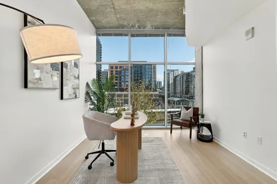Home staged by StagingEstate at 1700 Bassett St #516